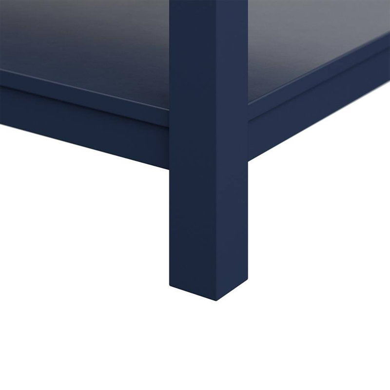 Keisha 61'' Double Bathroom Vanity with Carrara Marble Top, Blue