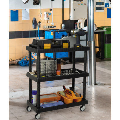 76cm H x 38.1cm W Utility Cart with Wheels