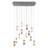 Suspension rectangulaire en grappe 13 lumières-27796777