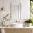 Wavy Rectangle Solid Wood Frame Mirror-896542056