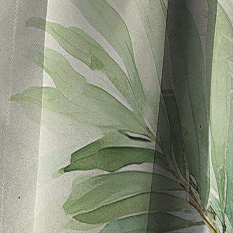 Minimalism Plam Tree Solitude III - Palms & Palm Trees Blackout Curtain - 1 Panel, 52" W x 108" L