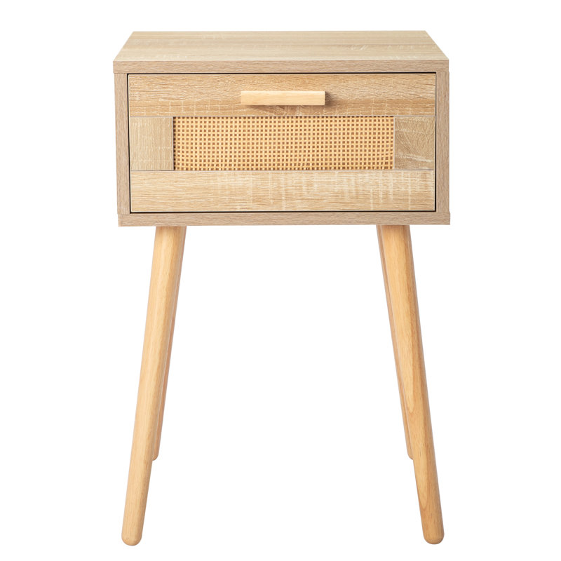 Table de chevet 1 tiroir en brun
