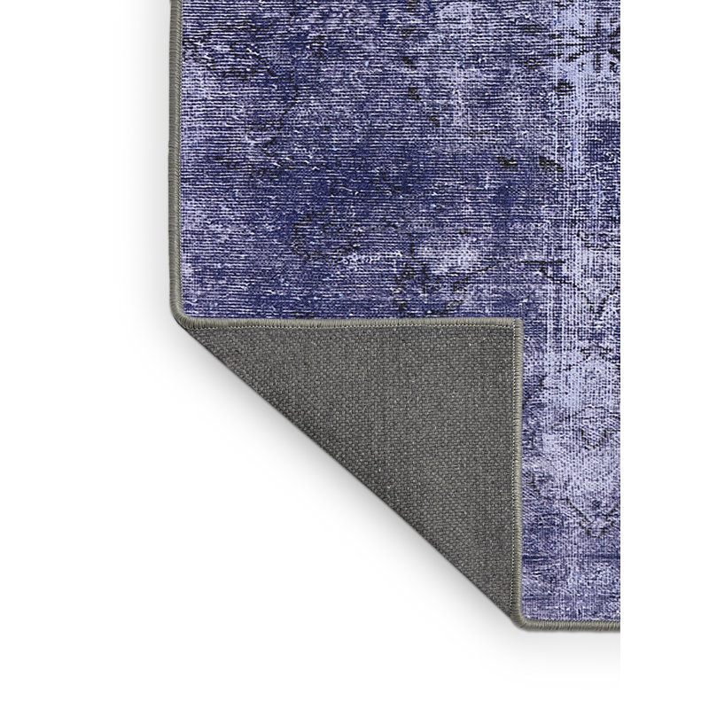 Tapis bleu foncé Revley, Rectangle 6 pi x 9 pi