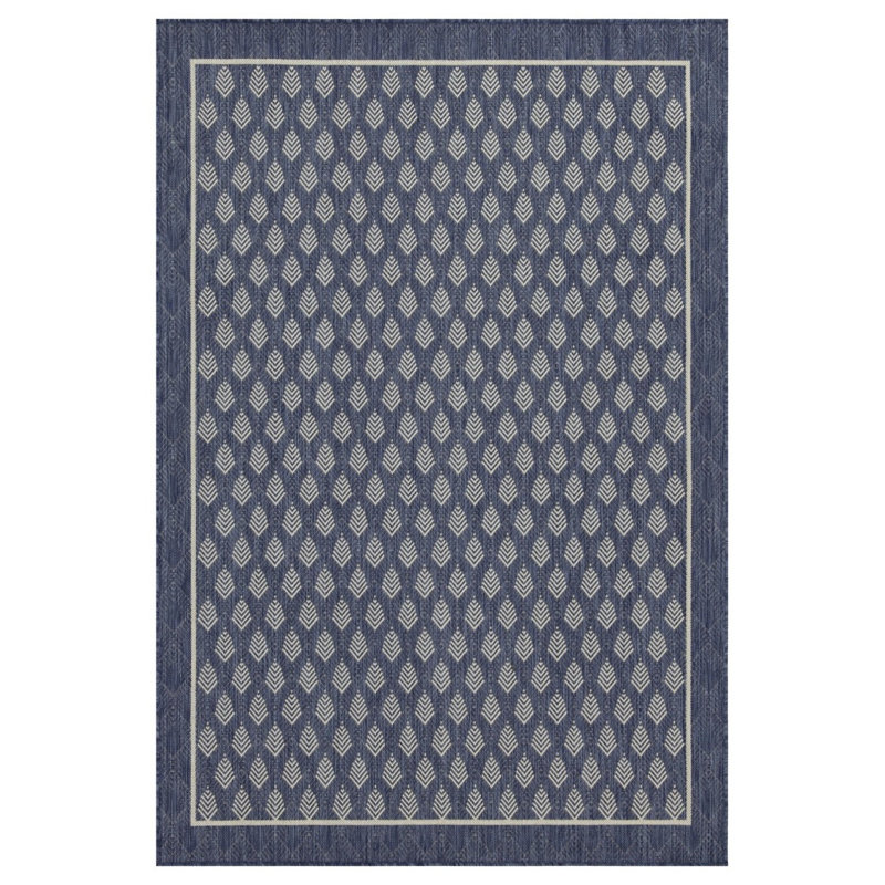 Sunshine GC_HAR2007 Blue 2 Ft. 7 In. X 7 Ft. 3 In. Indoor/Outdoor Area Rug, Runner 2'7" x 7'3"