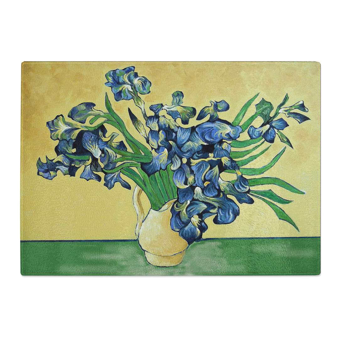 Vase of Irises Vol.2 by Vincent Van Gogh Chopping Board