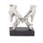 Polystone Hands Decorative Silver Sculpture