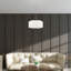 Vino Single Light Linen Blend Steel Dimmable Pendant