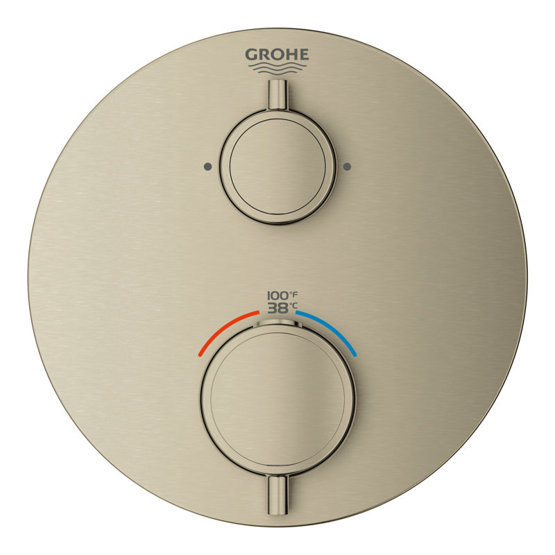 Ensemble de garniture de robinet thermostatique de douche à 2 poignées à deux fonctions GROHE Grohtherm