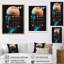 «Sci-Fi Portrait of Blue Futur Man» sur toile-2021315836-2021315833