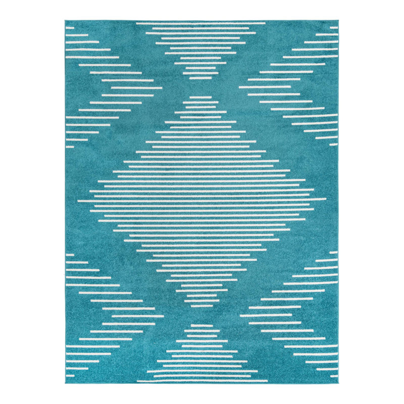 Chenille Geometric Indoor Rug, Rectangle 9' x 12'