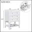 Meuble-lavabo simple avec plateau Sakhi 24,00