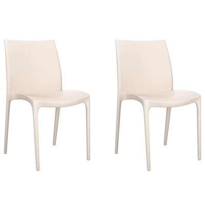 vidaXL Garden Chairs Patio Chair Outdoor Seating Chair Polypropylene