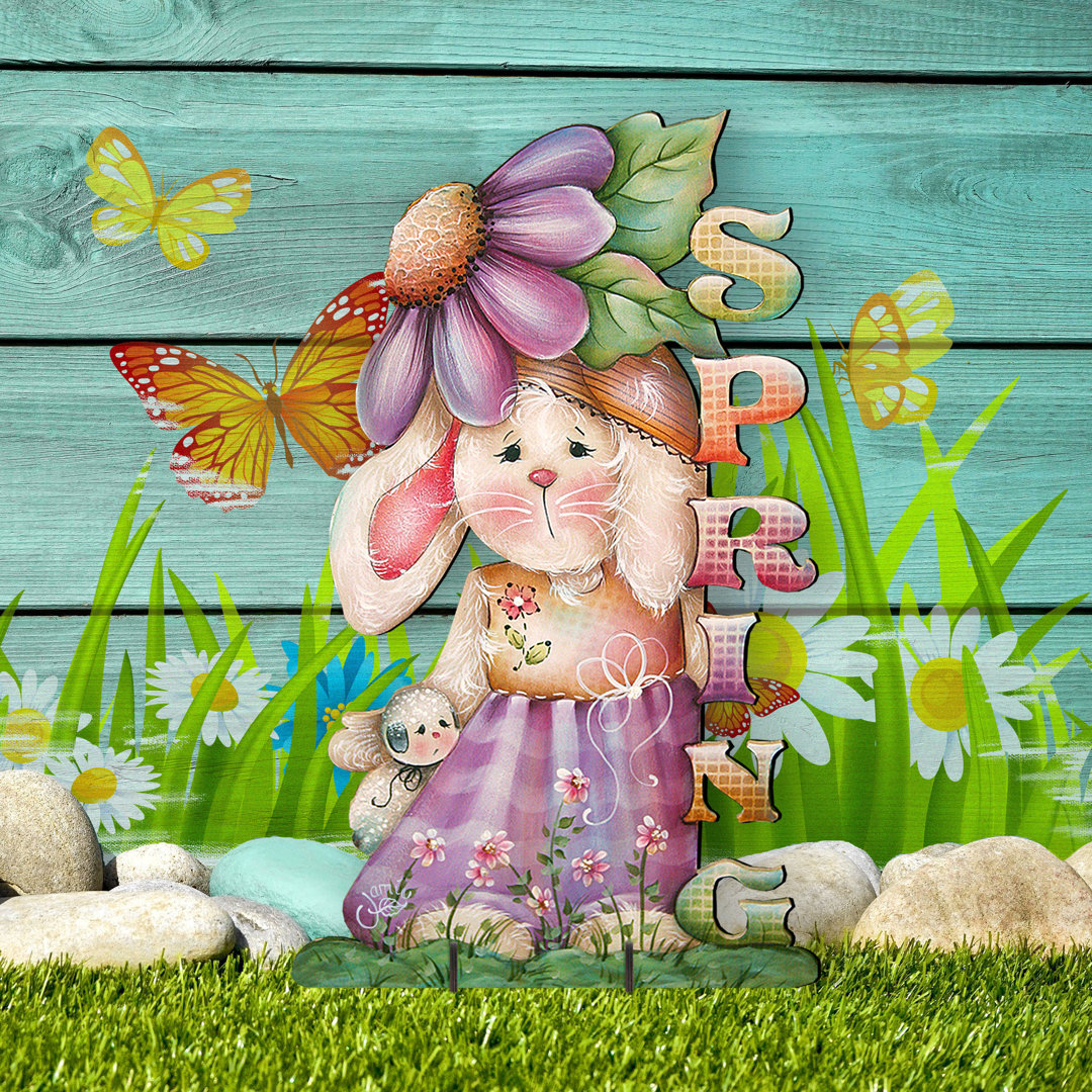 Decoration Bunny for Front Porch Lawn Art The Holiday Aisle®