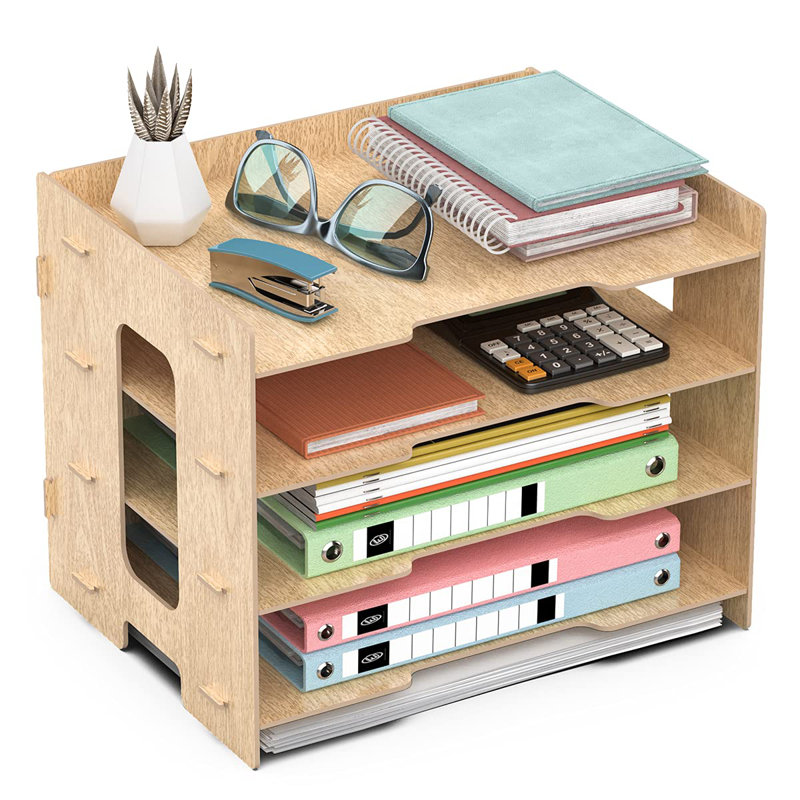 Lecenta Manufactured Wood File Organiser, Sandalwood