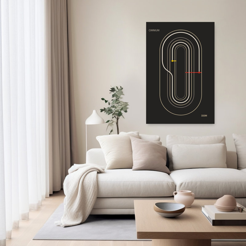 Art mural moderne abstrait géométrique, H 60 po x l 40 po