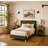 Eriksay Low Profile Upholstered Platform Bed with Wingback Headboard-1646651963-1683457356