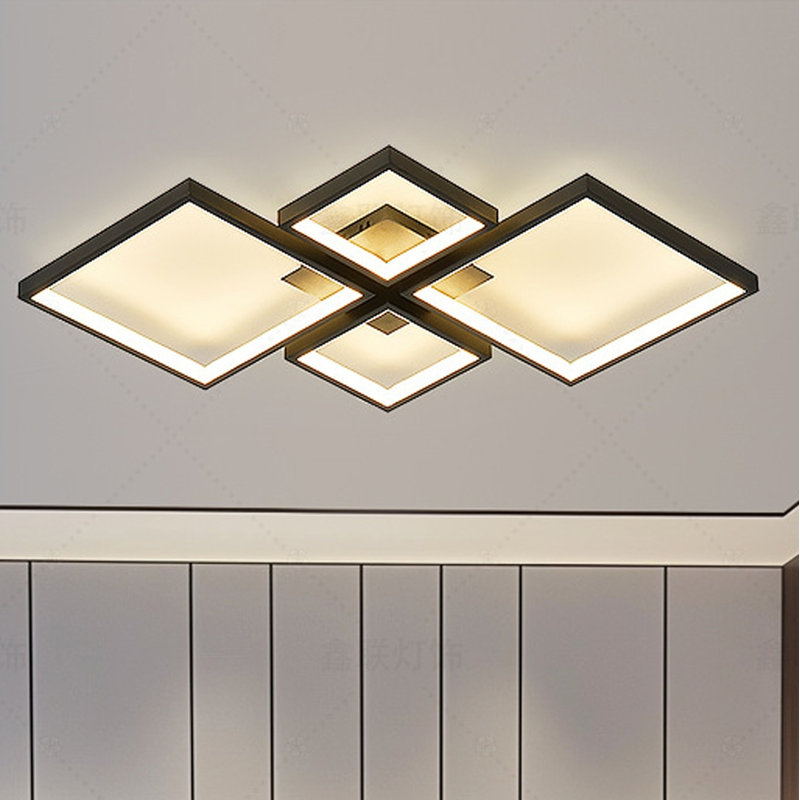 1 - Light Chandelier, Black