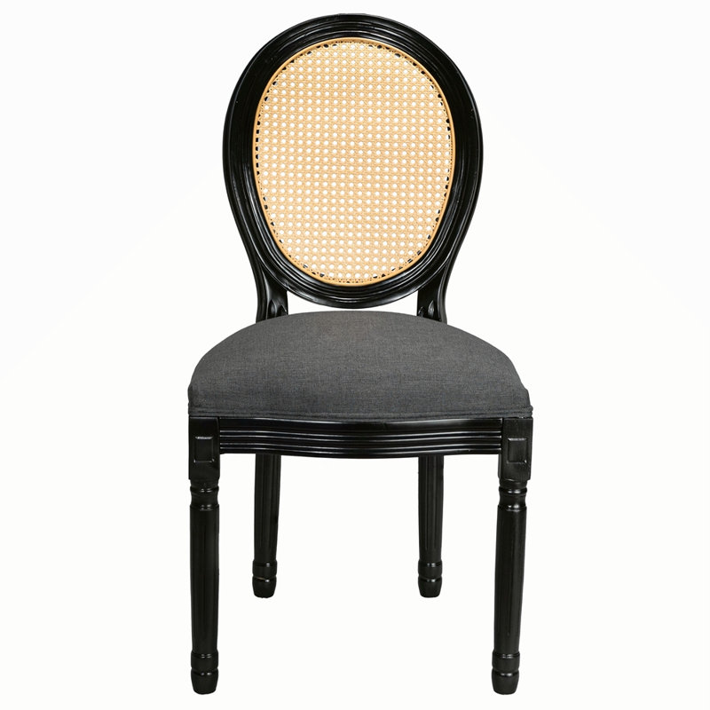 Ensemble de 2 chaises de salle à manger French Country, Gris