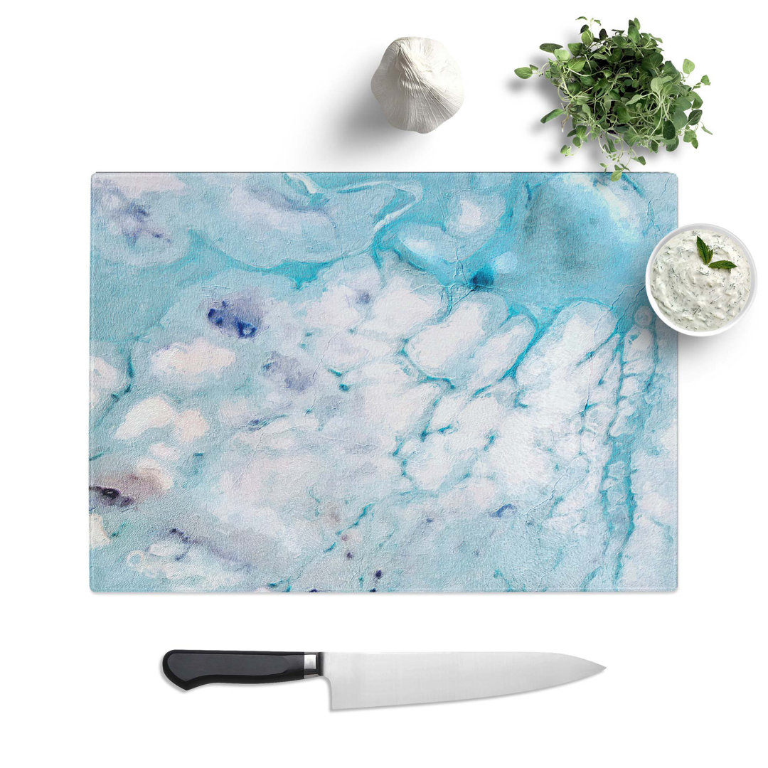 Tempered Glass Time to Love in Abstract Chopping Board