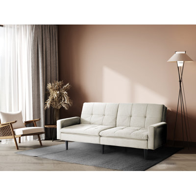 Sealy Kennedy Pillowtop Sofa Convertible with Solid Wood Legs in Espresso by Sealy