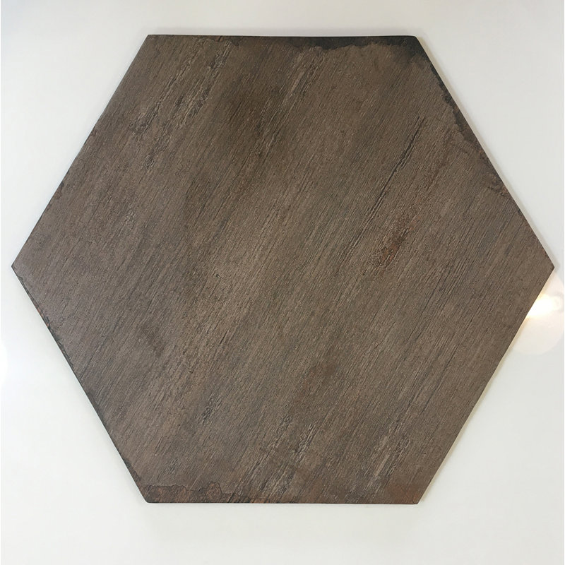 14" x 17" Porcelain Wood Look Wall & Floor Tile, Chestnut