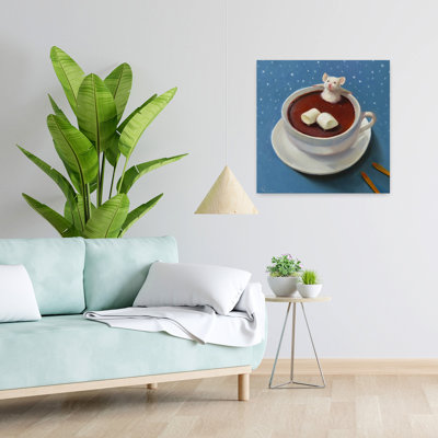 Apres Ski Abstract Contemporary Winter Landscape Art