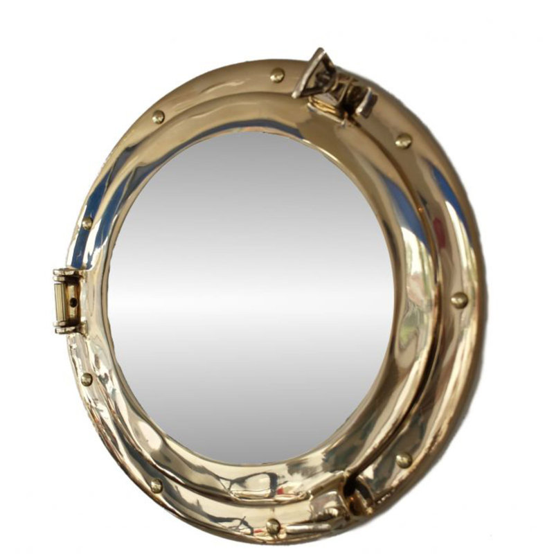 Liev Metal Flat Wall Mirror, 15cm H x 15cm W