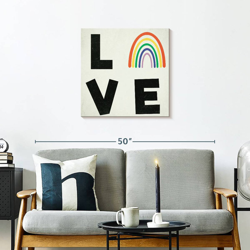 Love Rainbow Typography