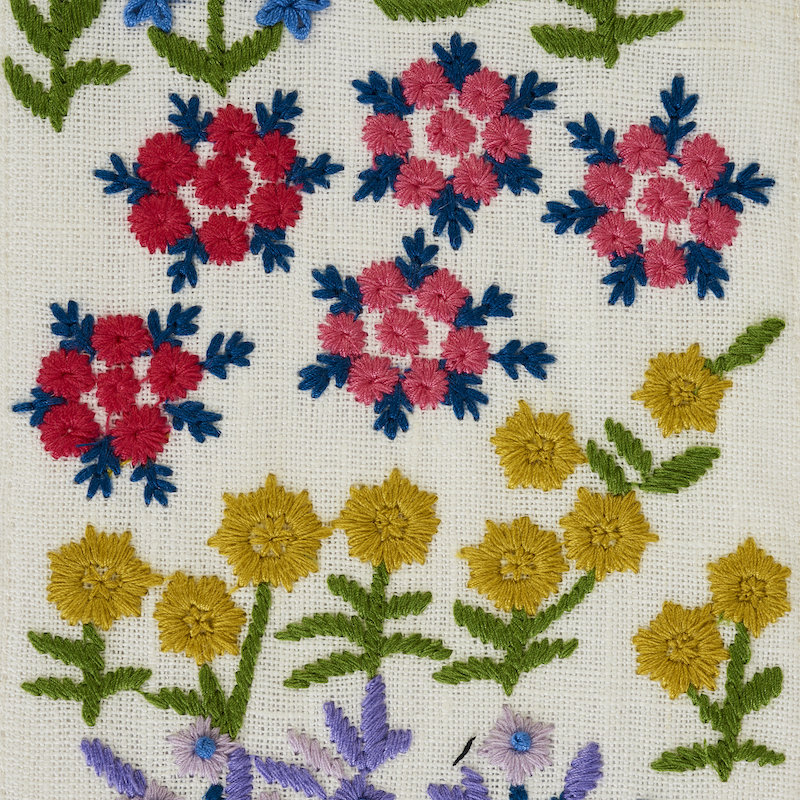 Lula Embroidered Tape, Ivory