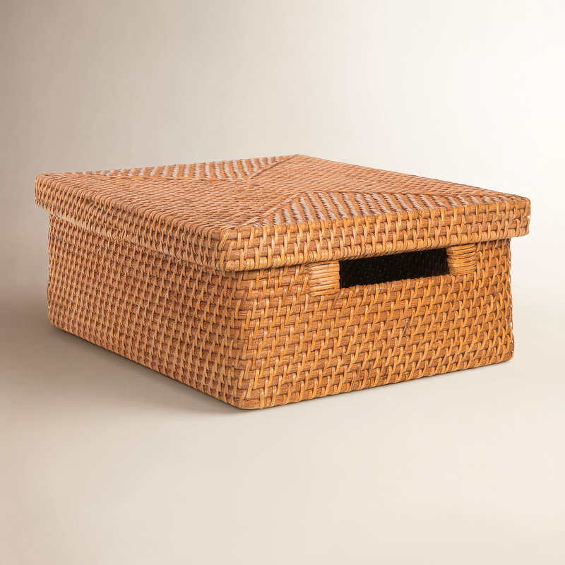 Panier en osier, Brun