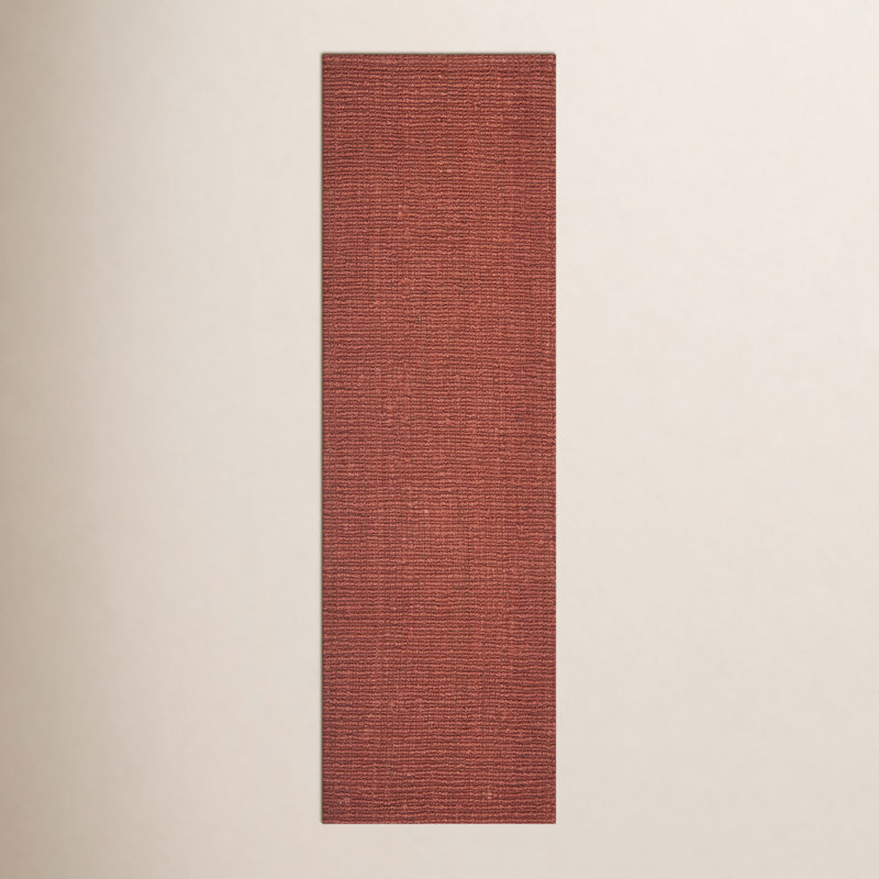 Tapis en jute tissé à la main Alda, Tapis de couloir 2 pi 6 po x 12 pi