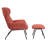 Cathalina Fabric Wingback Accent Chair with Ottoman-283539035