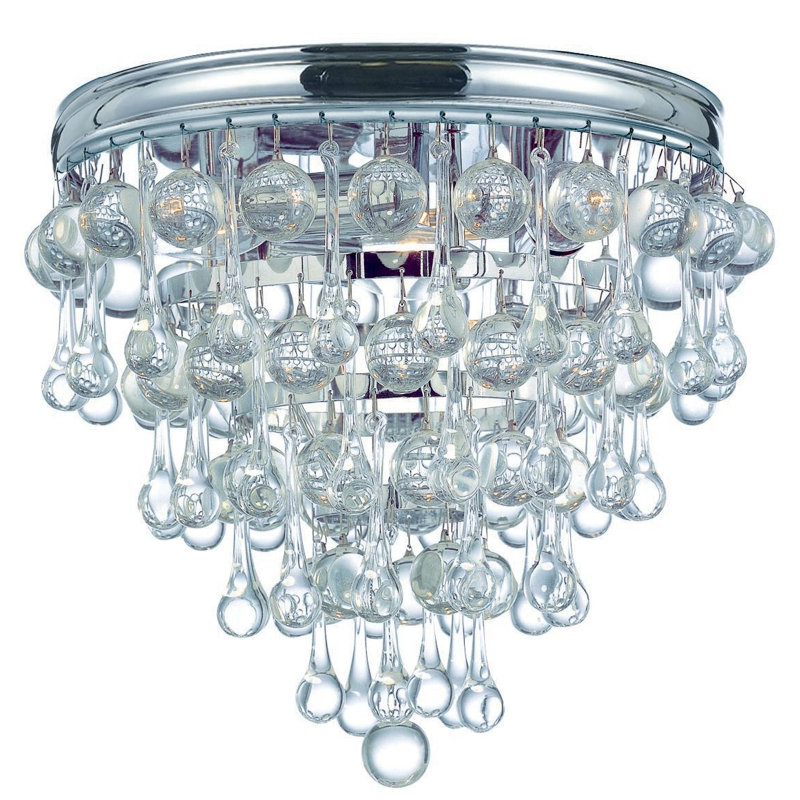 Plafonnier encastré 3 lumières Stoneham, Chrome