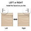 Meuble-lavabo mural simple l 16,1 po x P 9,8 po x H 17,7 po