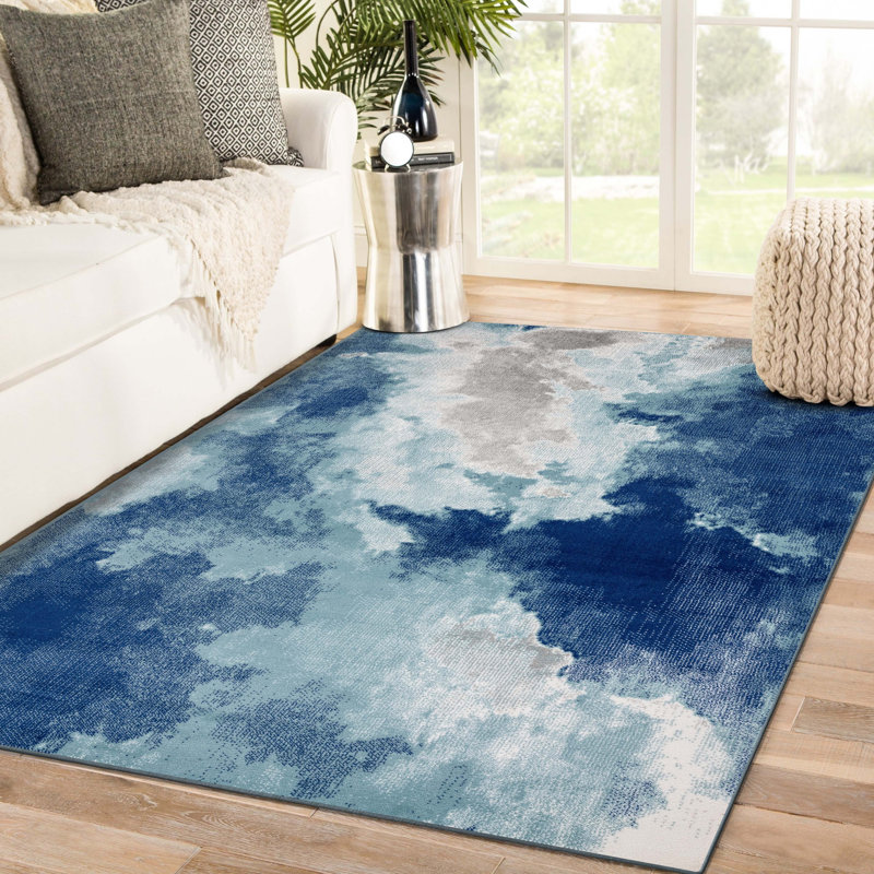 Sevim Abstract Indoor Rug, Rectangle 8' x 10'