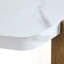 Table basse hexagonale avec pieds robustes