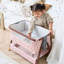CoZee Luxe Mini Me Crib Toy - Walnut/Blush
