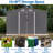 10X8 FT Outdoor Tool Storage Shed With Metal Foundation & Lockable Doors, All Weather Metal Sheds-121341648
