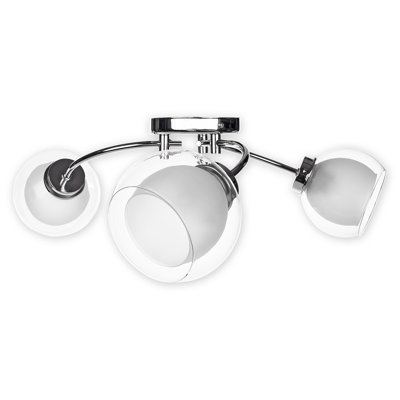 Cedarpoint Glass Semi Flush Mount