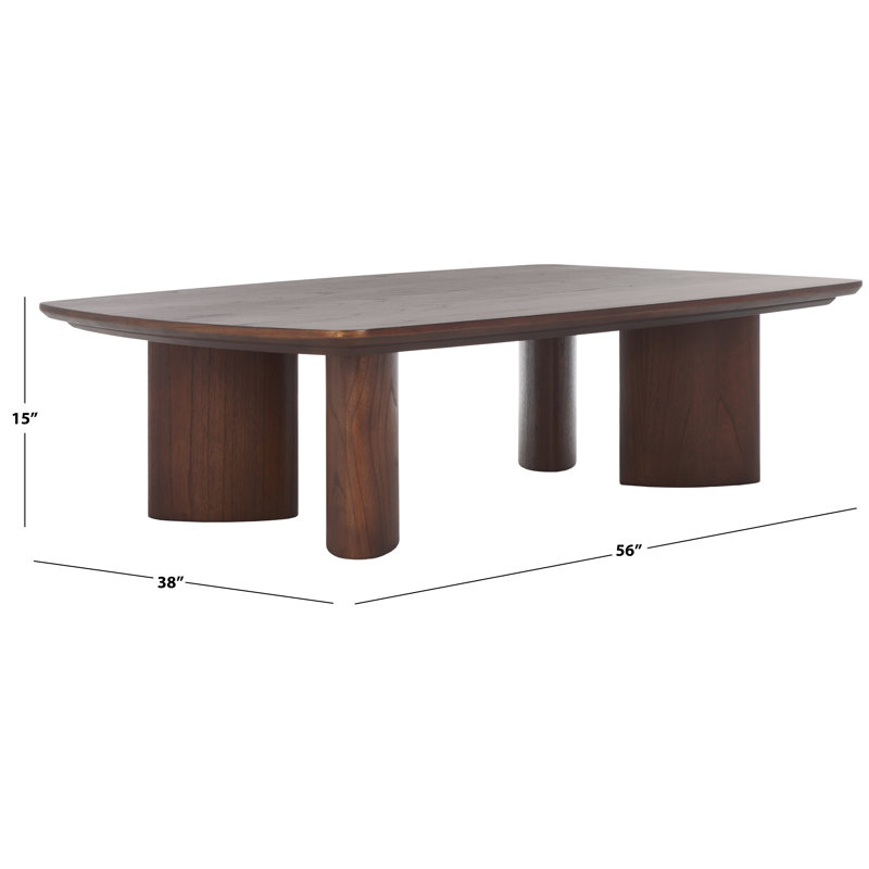Barnard Rectangle Wood Coffee Table, Brown