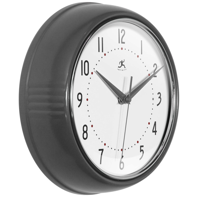 Horloge murale Desdra, Petit, Gris huître