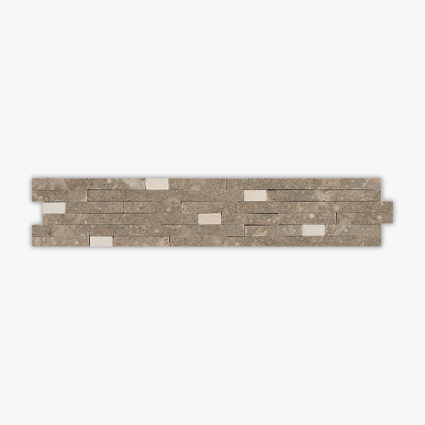 Seagrass, Champagne Honed Blend Limestone 2x12 Decorative Border