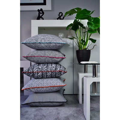 Geometric Square Cushion Cover