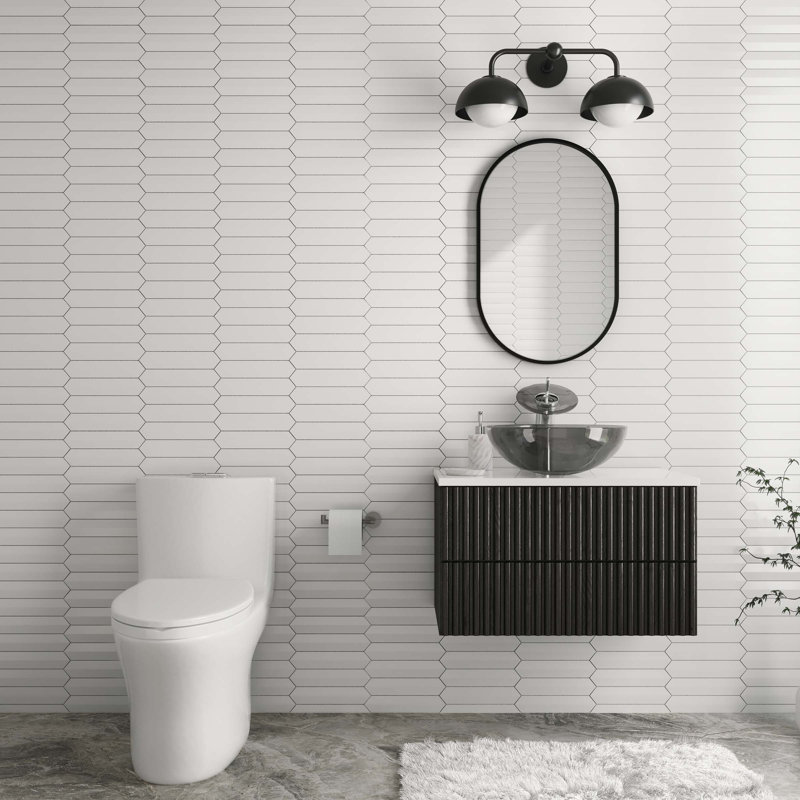 Cascade II Cascade Dual-Flush Elongated One-Piece Toilet (Seat Included)