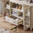 Elegant Cherry Wood Sideboard in Ivory White