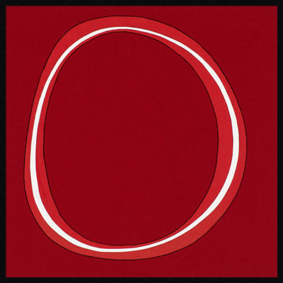 Red Circle Print by Alex Dunn