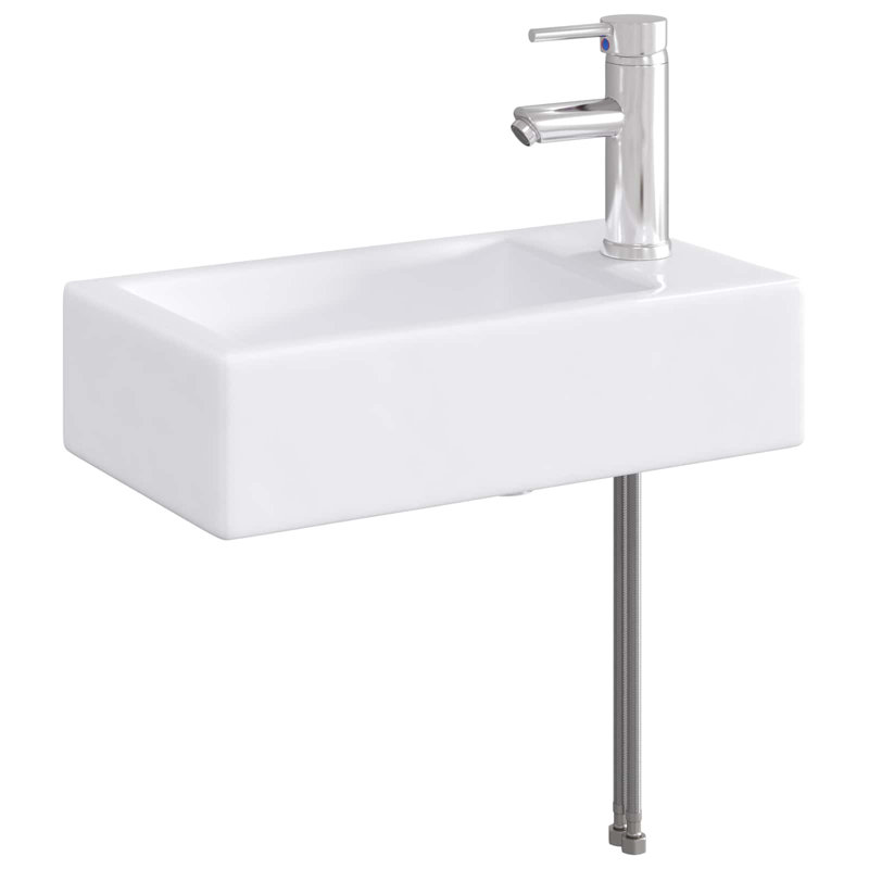 Belfry Bathroom 255mm W Metal Sink, Chrome