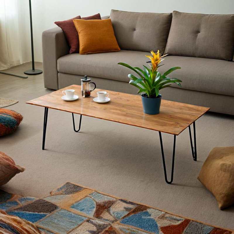 Palomino Solid Wood Four Leg Coffee Table