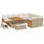 286cm Wide Patio Sofa with Cushions