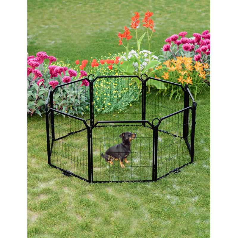 Panel Steel Pet Barrier With Door, 60.96cm H  x 56.52cm W
